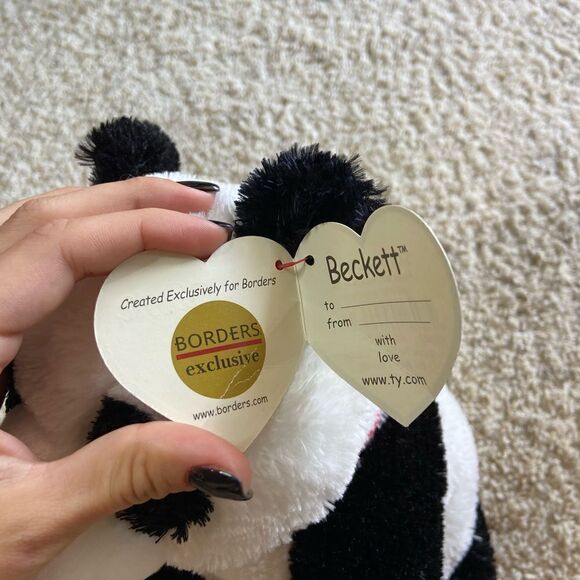NWT Vtg 2009 Ty Classic Beanie Beckett the Panda  Stuffed Animal - Picture 9 of 9
